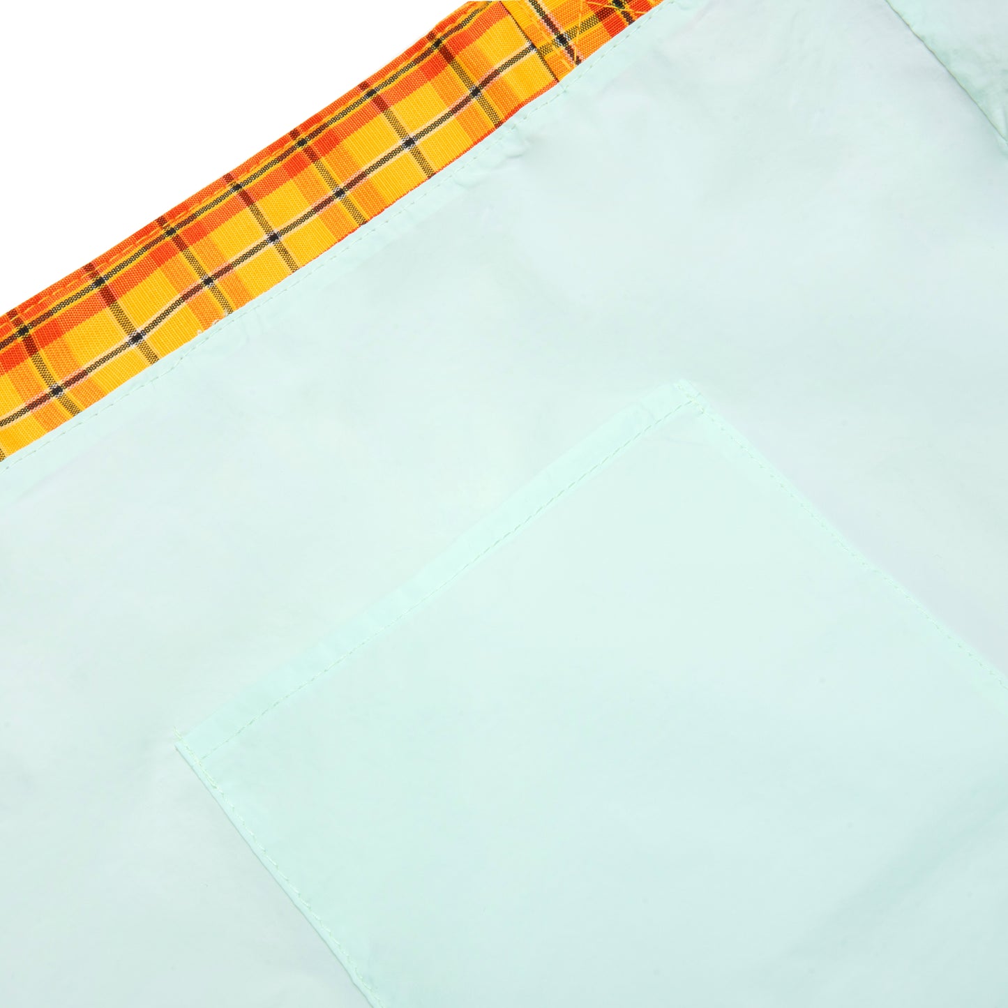 BUBBLE M PLAID TOTE BAG -ORANGE