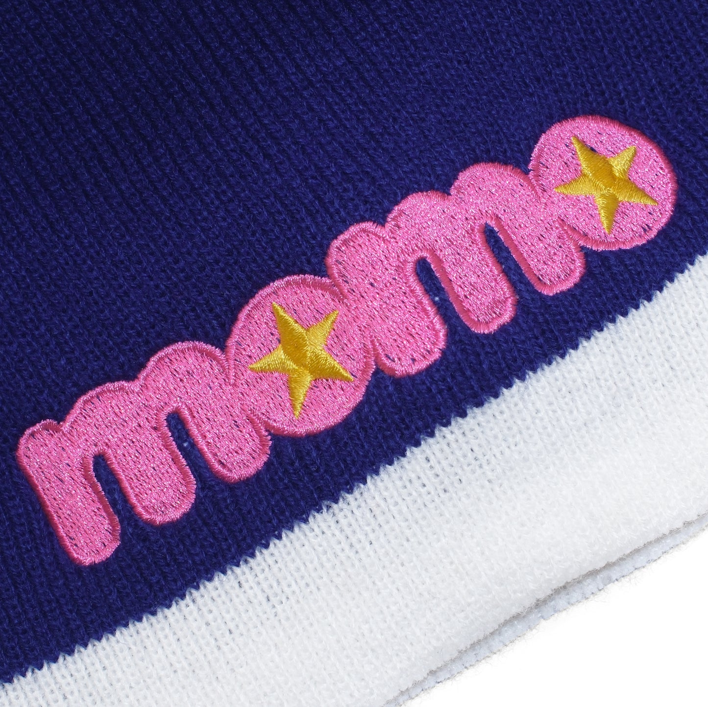 2 TONE STAR BEANIE -BLUE