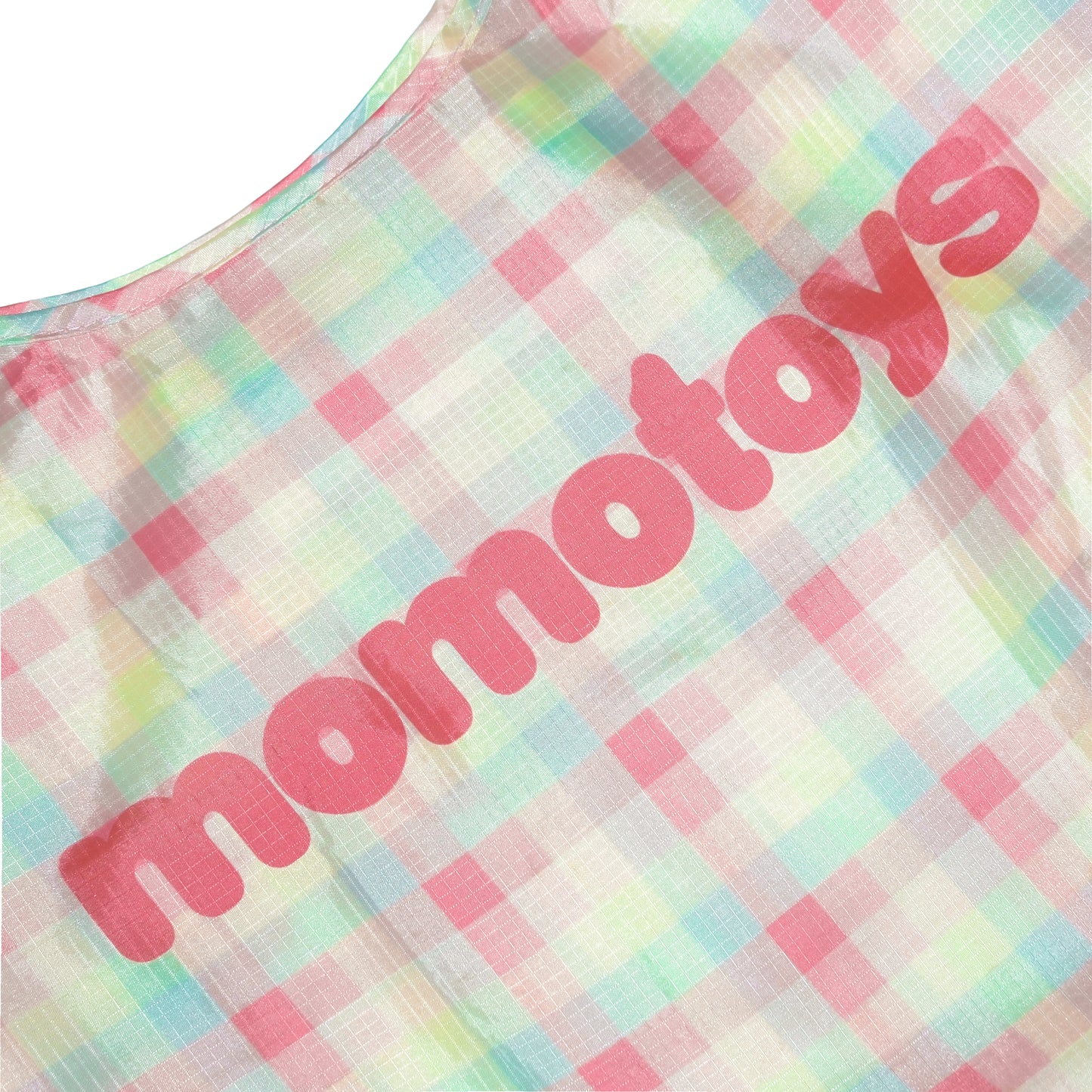 GREEN PLAID REUSABLE BAG