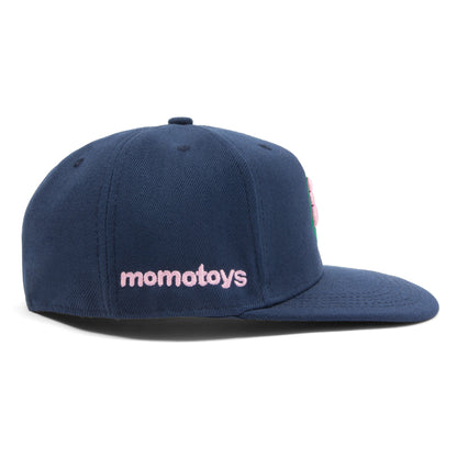 BUBBLE M FITTED HAT - NAVY