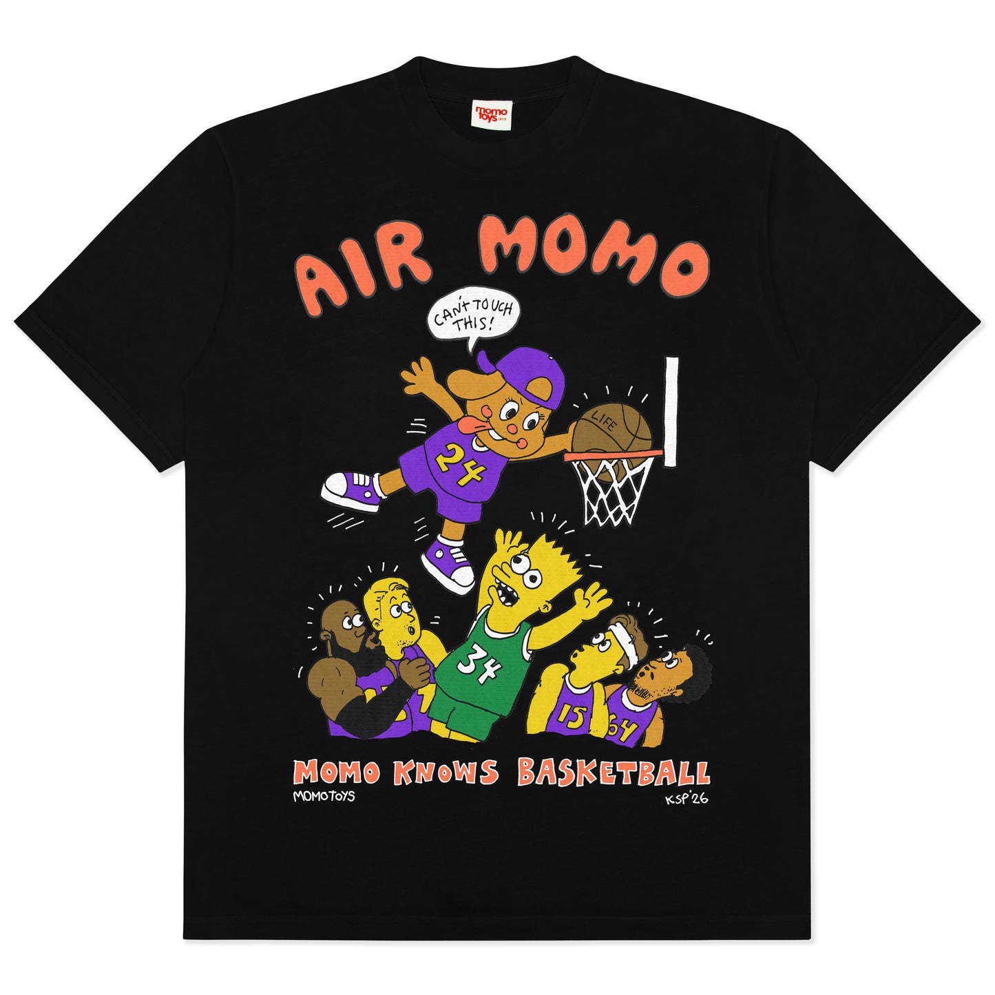 AIR MOMO TEE -BLACK