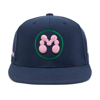 BUBBLE M FITTED HAT - NAVY