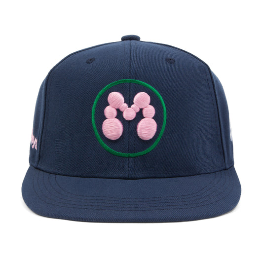 BUBBLE M FITTED HAT - NAVY