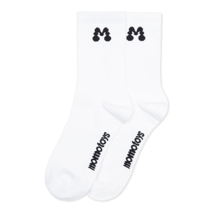 LOGO SOCKS - WHITE
