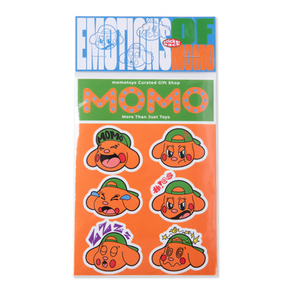 EMOTIONS OF MOMO STICKER SHEET