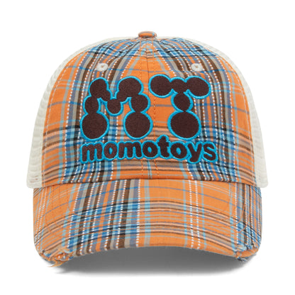 MT HAT - ORANGE PLAID