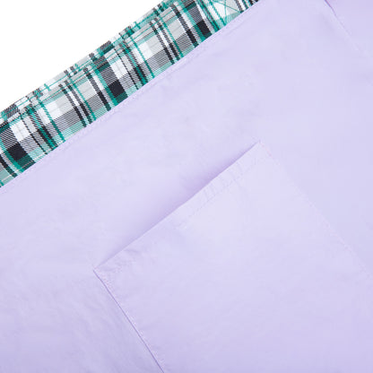 BUBBLE M PLAID TOTE BAG -GREEN