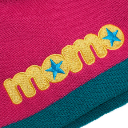 2 TONE STAR BEANIE -PINK