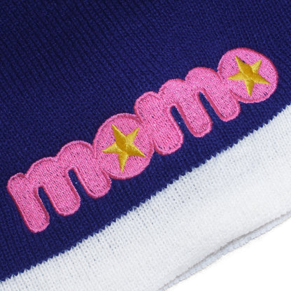 2 TONE STAR BEANIE -BLUE