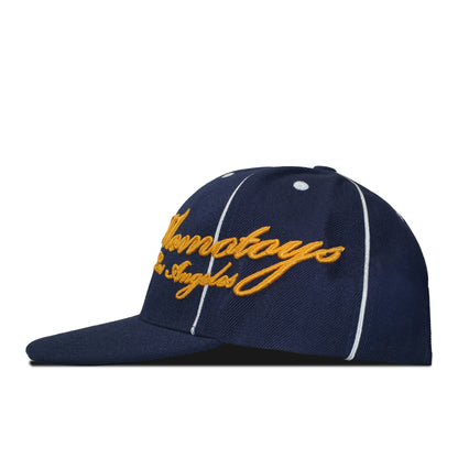 CONTRAST STITCH CURSIVE HAT