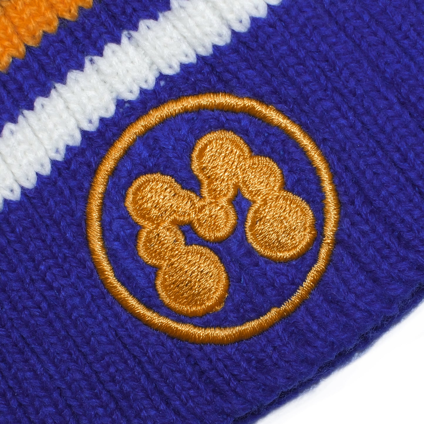 BUBBLE M STRIPE BEANIE -BLUE