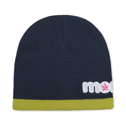 2 TONE STAR BEANIE -TEAL GREEN