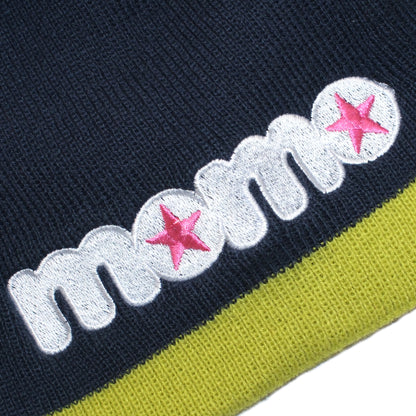 2 TONE STAR BEANIE -TEAL GREEN