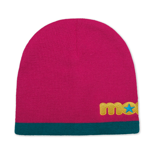 2 TONE STAR BEANIE -PINK