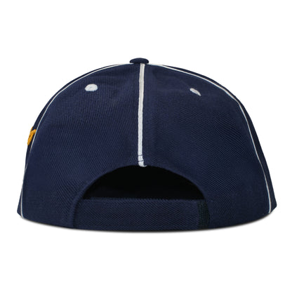 CONTRAST STITCH CURSIVE HAT