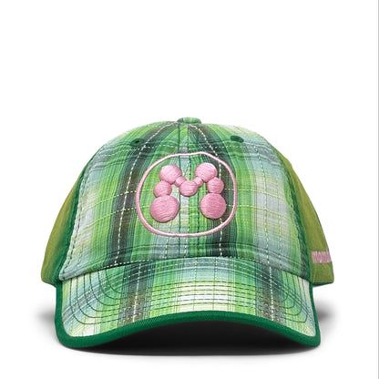 BUBBLE M HAT -GREEN PLAID