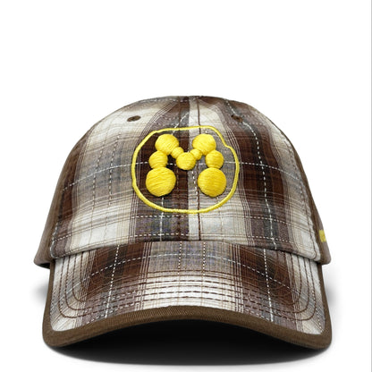 BUBBLE M HAT -BROWN PLAID