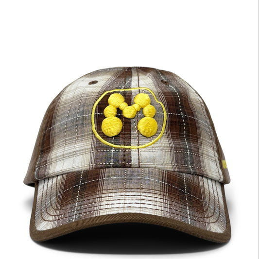 BUBBLE M HAT -BROWN PLAID