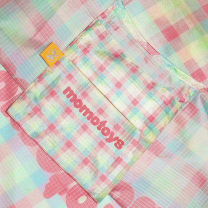 GREEN PLAID REUSABLE BAG